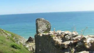 Barafundle Beach near Pembroke in Pembrokeshire South Wales 2