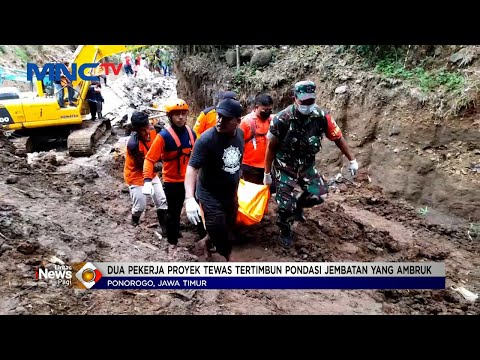Dua Pekerja Proyek di Ponorogo Tewas Tertimbun Jembatan Ambruk #LintasiNewsPagi 17/12