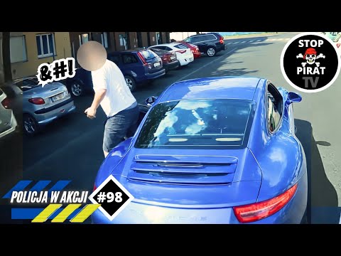 POLICE IN ACTION #98 - Frustrated Porsche brakes fire truck, Dynamic police chases