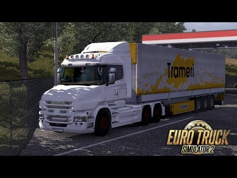 ETS2 ► Scania T730 V8 mod ► open pipe sound ► Paris-Bialystok ► Part 1