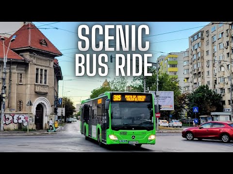 Scenic Bus Ride Footage Captured in Bucharest, Romania