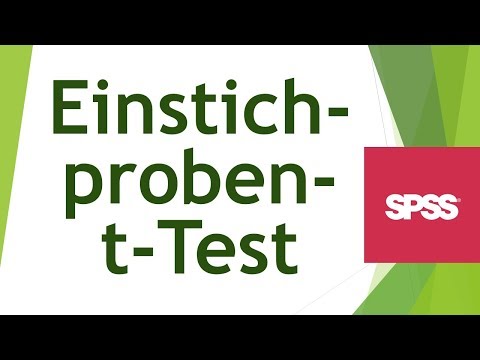 Einstichproben t-Test in SPSS rechnen - Daten analysieren in SPSS (90)