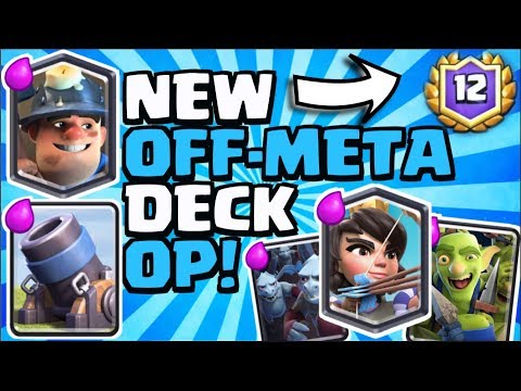 NEW Off-Meta MINER MORTAR BAIT Deck |12 Wins Grand Challenge | (Great For Ladder Pushing)