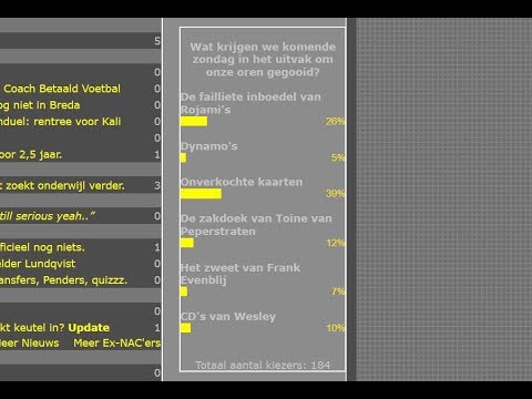 NACpraat 17 1 2019 Rat Poll - Wat krijgen we bij willem ii naar ons gegooid