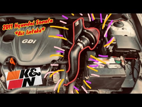 K&N Cold Air Intake! *Performance Upgrade* 2011 Hyundai Sonata!