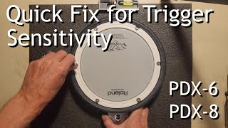 Quick Fix for Loss of Sensitivity in Roland V-Drums PDX-6 and PDX-8 Tr
