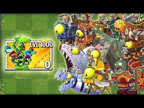 All Peashooter Level 1 vs All Zombots Battlez - Pvz 2 Challenge