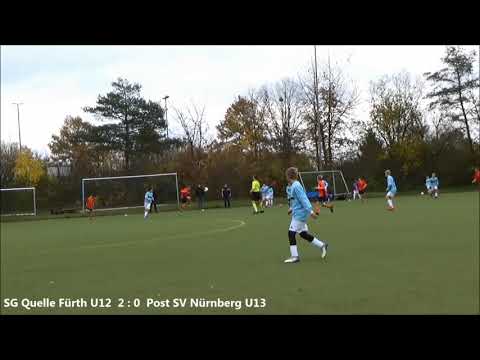 09.11.2019 KL SG Quelle Fürth U12 - Post SV Nürnberg U13 (3:0) - Highlights - HD