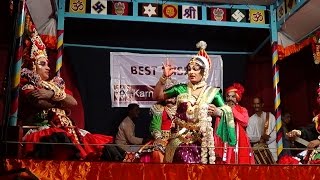preview picture of video 'Yakshagana -- Santhosh kulashekar as Bahule - ಬಹುಳೆ  ಸ್ವಯಂವರ'