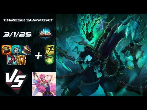 SUPPORT Thresh vs Seraphine - NA Grandmaster Patch 25.S2.6
