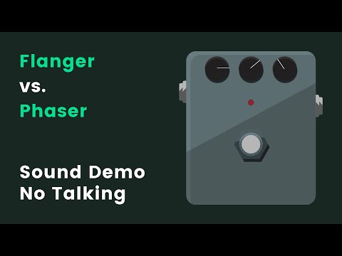Flanger vs. Phaser Pedals | What's the difference? | Sound Demo (No Talking)