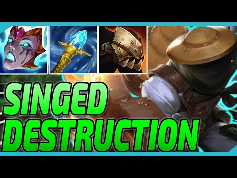 Singed Top Lane Carry - Even When AutoFilled