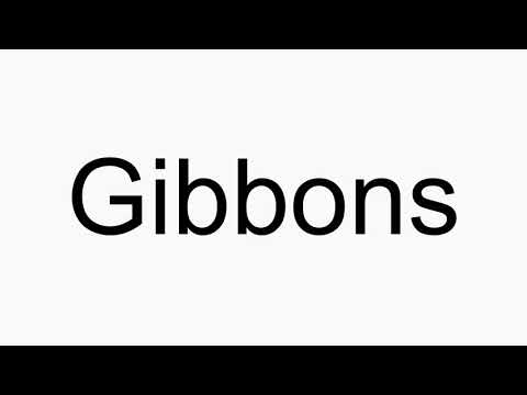 How to pronounce Gibbons