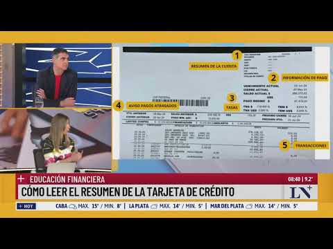 Educación financiera: cómo leer el resumen de la tarjeta de crédito
