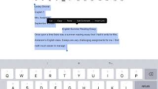 Google Docs - double space