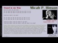 Stand in my Way - Micah P.  Hinson
