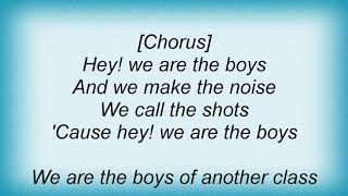 Blitz - We Are The Boys Lyrics
