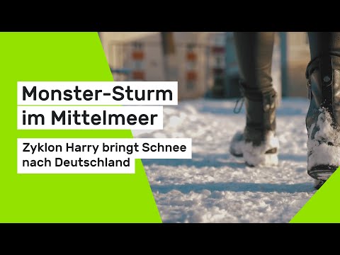 Monster storm in the Mediterranean - Cyclone Harry brings snow to Germany