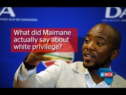 DA sets record straight on Maimane white privilege remarks