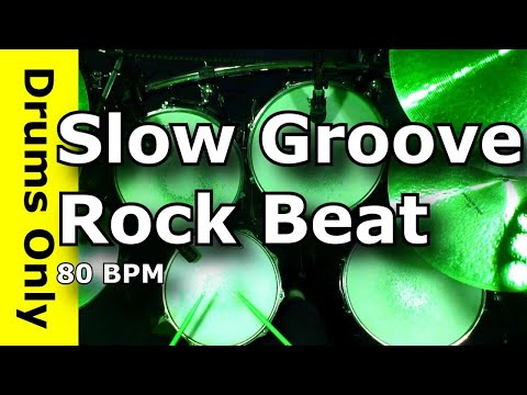 Drum Loops - Slow Groove Rock 80 BPM - JimDooley.net