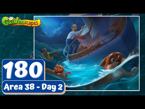 Gardenscapes - Part 180 - Area 38 - Day 2 - Gameplay