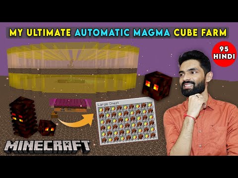 I Made An Automatic MAGMA CUBE FARM - Minecraft Survival Gameplay in Hindi #95