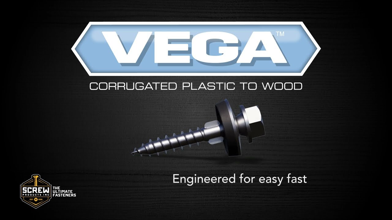 VEGA Corrugated Plastic Roofing Screws