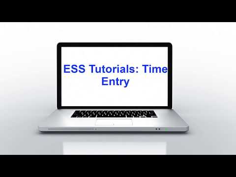 Ess Tutorial Time Entry