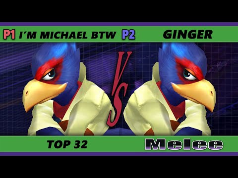 S@X 393 Online Top 32 - I'm Michael BTW (Falco) Vs. Ginger (Falco) Smash Melee - SSBM