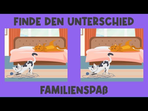 FINDE DEN UNTERSCHIED FÜR KINDER - FAMILIENSPAß MIT SPIELENDEN KATZEN - AB 8 JAHRE - Nr. 164