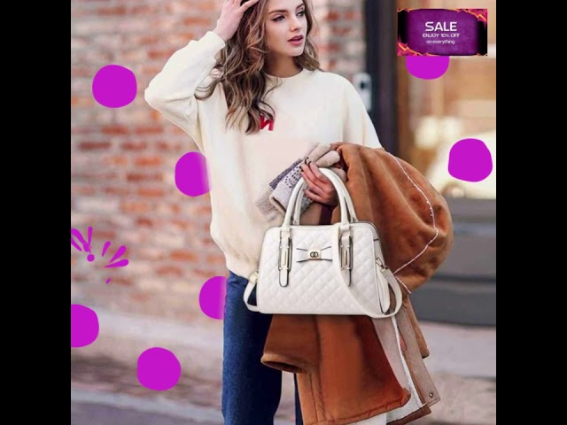Vídeo relacionado con NICOLE & DORIS Bolsa de Mujer Elegante Bolsos de Mano y Bandolera Bolso de Hombro PU Cuero para Regalo Vacaciones Oficina Granate