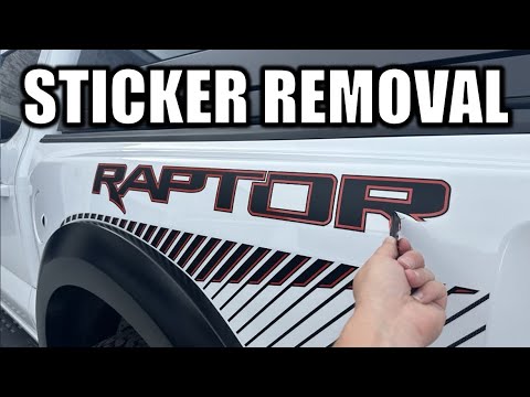 I Just RUINED My 2025 Ford F150 Raptor... Decal Delete!