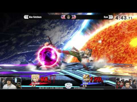 GOML 2016 - Max Ketchum (Cloud) vs Ksev (Fox) - SSB4 Top 32 Losers Round 2