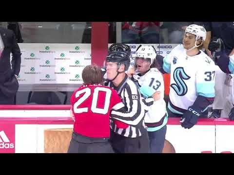 NHL Fight - Kraken @ Devils - Tanev vs McLeod - 19/10/2021