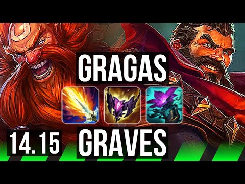 GRAGAS vs GRAVES (JGL) | 67% winrate, 36k DMG, 15/6/19, Dominating | TR Grandmaster | 14.15