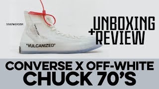 UNBOXING+REVIEW - Converse X Off-White Chuck 70's