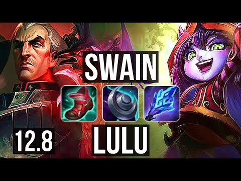 SWAIN & Kalista vs LULU & Aphelios (SUP) | Rank 1 Swain, 2/1/10 | EUW Challenger | 12.8