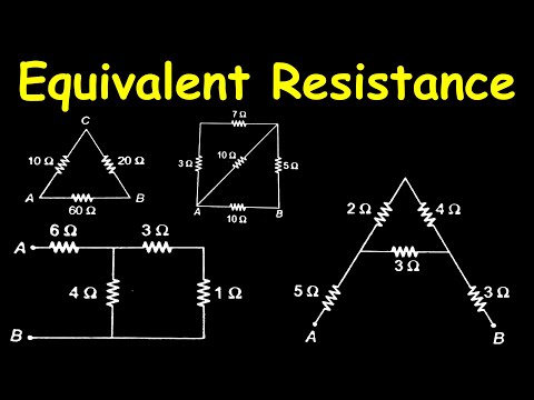 Equivalent Resistance of a Complex Circuit with Series and Parallel Resistors Step by Step