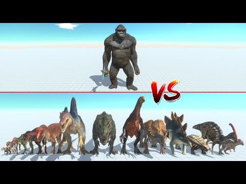 KING KONG vs DINOSAURS - Animal Revolt Battle Simulator