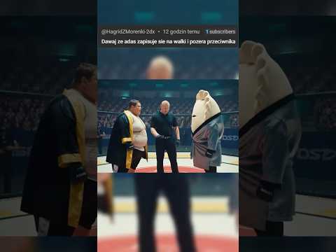 Adaś próbuje swoich sił w boksie?