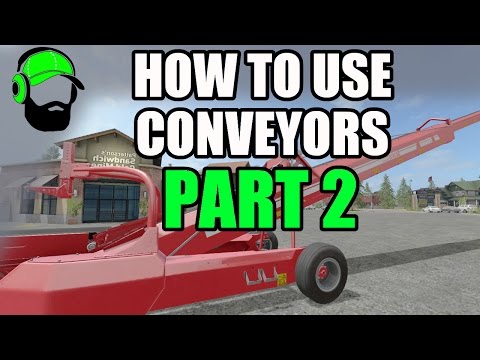 Farming Simulator 17 - How to use conveyors - Hired workers