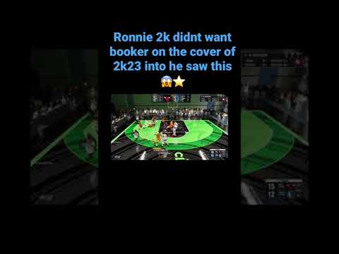 Ronnie 2k didn't want d booker on the 2k23 cover into mike wang show him this 😱⭐️😳