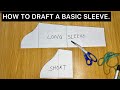How To Draft A Basic Long And Short Sleeve Pattern Beginners Friendly Tutorial