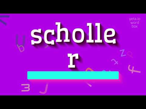 How to say "scholler"! (High Quality Voices)