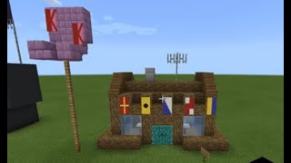 I Built The Krusty Krab From SpongeBob SquarePants In Minecraft!