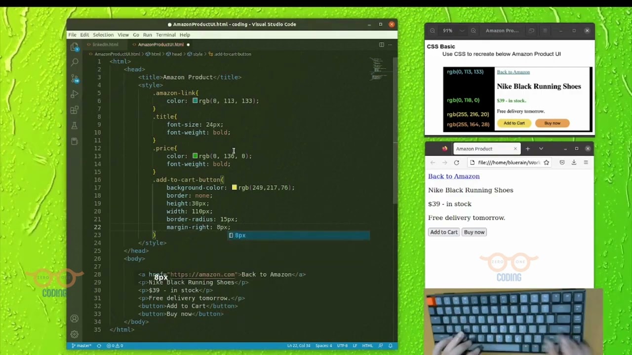Basic HTML CSS | How to Code Amazon Product UI