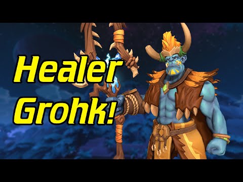 GROHK HEALING IS AMAZING!!! - Paladins Grohk Gameplay