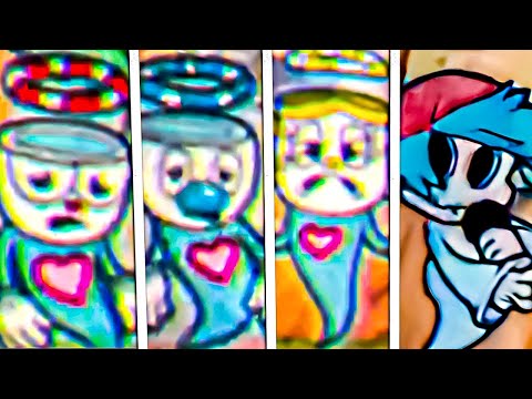 FUNKHEAD vs Cuphead vs Mugman vs Ms. Chalice DEATH Animation