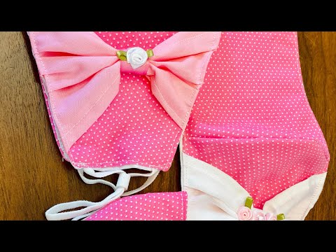 Como fazer máscaras com aplique de lacinho