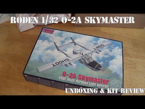 Roden 1/32 O-2A Skymaster - Unboxing & Kit Review